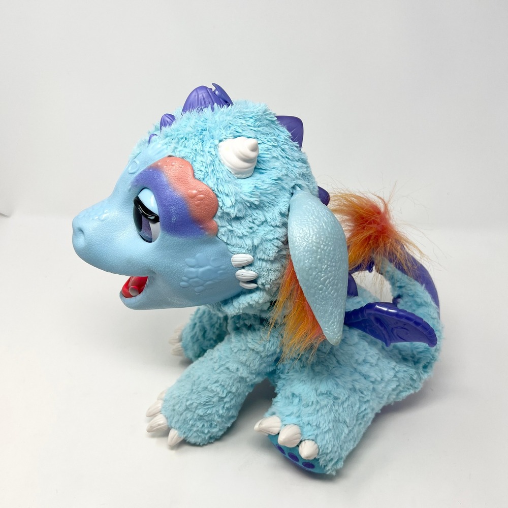 Hasbro FurReal Friends Torch My Blazin Dragon Interactive Plush Blue Tested - Picture 5 of 16
